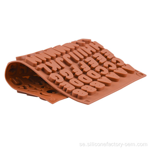 chokladform bokstäver silikon
